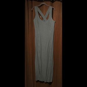 Black and White Checkered Maxi Dress.